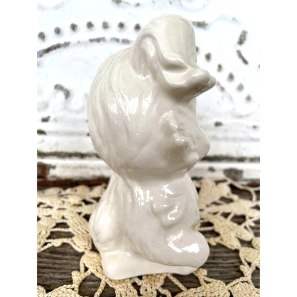 Vintage Kitschy Ceramic Puppy Dog Big Green Eyes - Picture 4 of 7